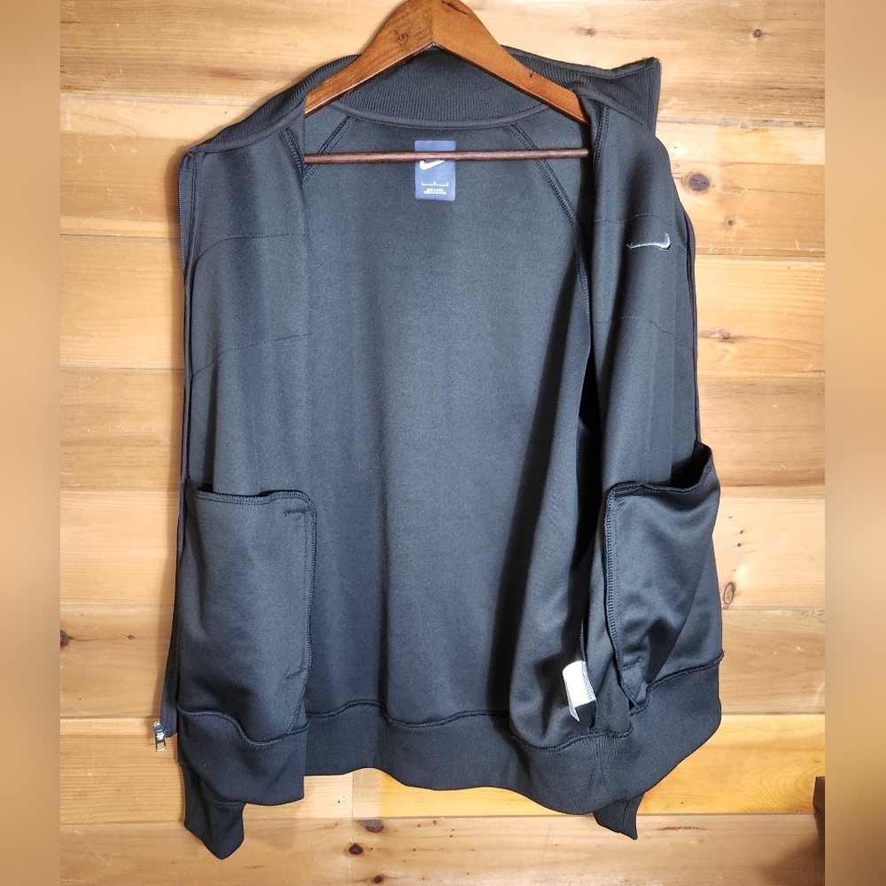 Nike Striker Chevron Track Jacket Mens L Grey Raglan 532919 060 Polyester Zip - Picture 3 of 14